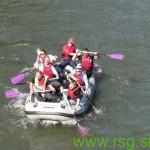 Tekmovanje z raft čolni na 7. dnevu reke Mure v Gornji Radgoni