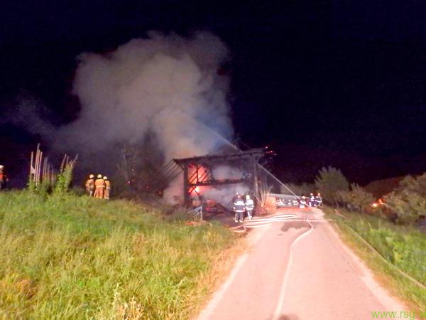 Požar v okolici Slovenske Bistrice povzročil 50 tisoč evrov škode