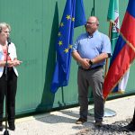 FOTO: Odprtje namakalnega sistema v Selcih opravila ministrica za kmetijstvo Irena Šinko