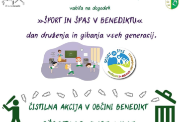 V BENEDIKTU PRIHODNJI TEDEN ČISTILNA AKCIJA TER ŠPORT IN ŠPAS