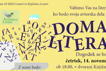 V KNJIŽNICI LENART SE BODO PREDSTAVILI DOMAČI LITERATI